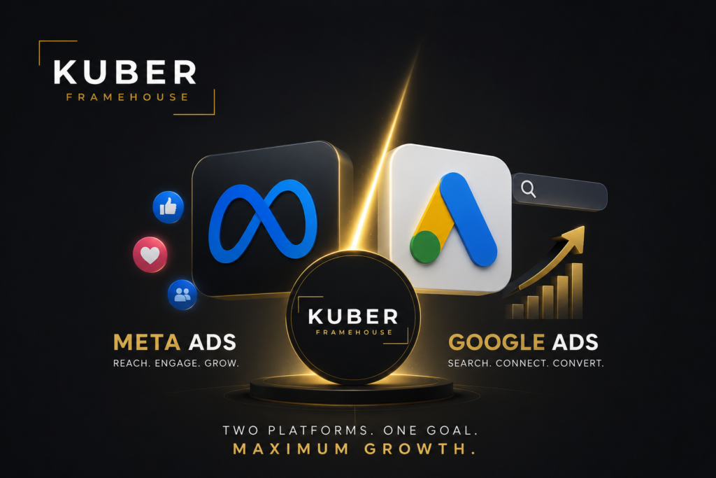 importance of meta ads & google ads in 2026 kuber framehouse