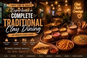 First Time in Tricity: Experience a Complete Traditional Clay Dining at Peri’s Chai Cafe